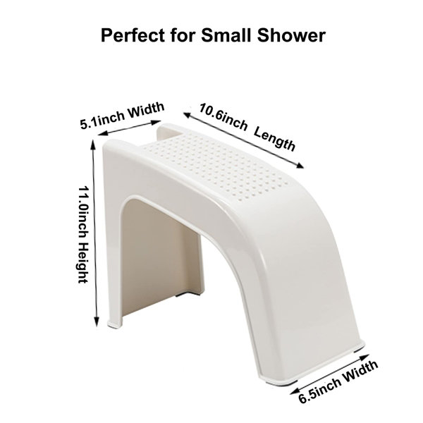 Narrow best sale shower stool